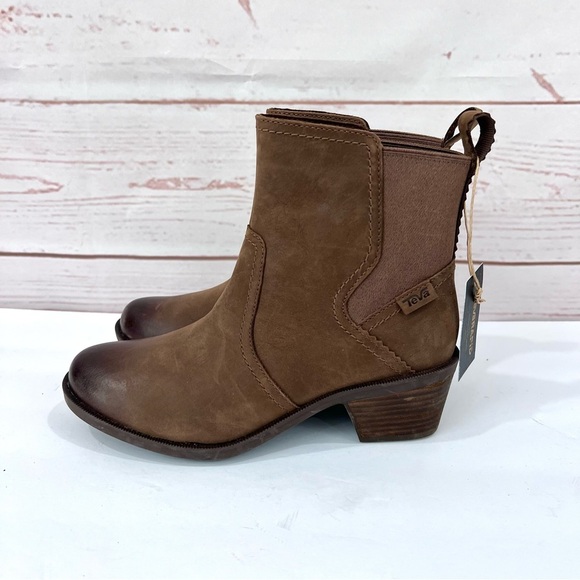 NWT Teva Leather Anaya Waterproof Chelsea Boot - Picture 6 of 13